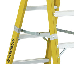FEATHERLITE 6606 6′ EXTRA-HEAVY DUTY FIBERGLASS STEPLADDER