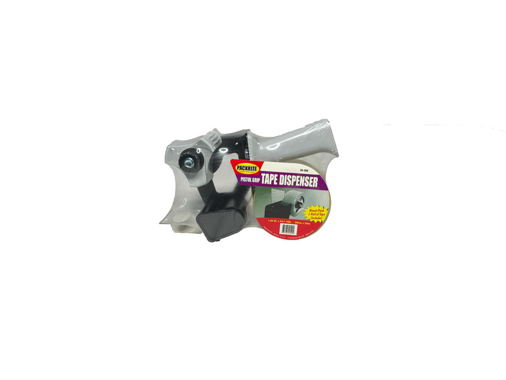 PISTOL GRIP TAPE DISPENSER WITH 1.89" x 54.7 YDS CLEAR TAPE