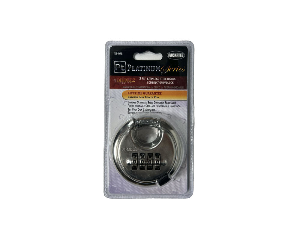 COMBINATION DISC PADLOCK 2.75"