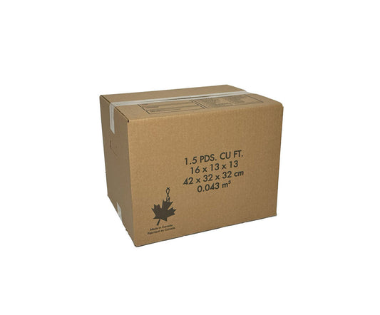 CORRUGATED BOX 1.5 CUBE 16" x 13" x 13"