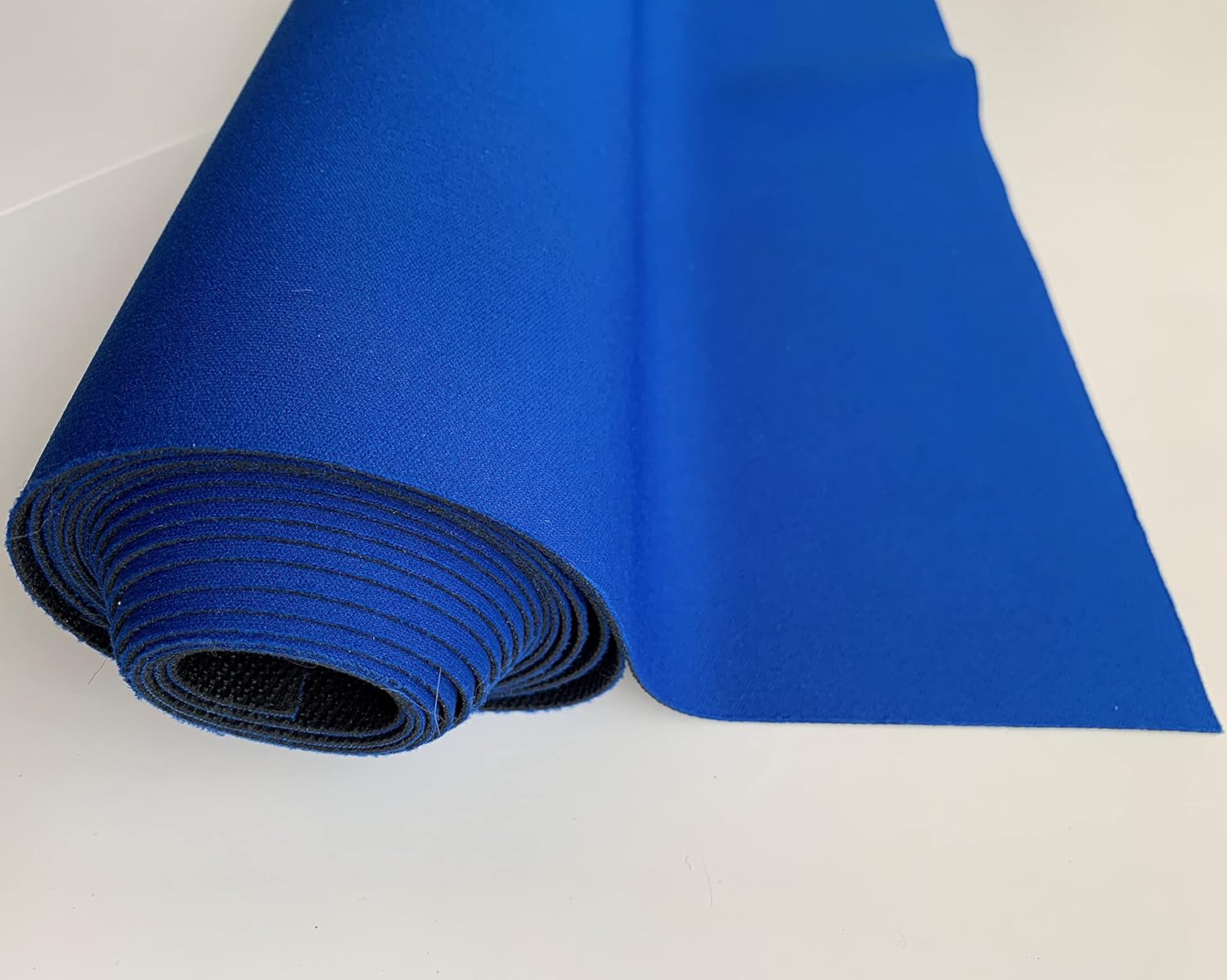 Blue Non-Skid Floor Runner with Rubber Backing, 27 inches wide