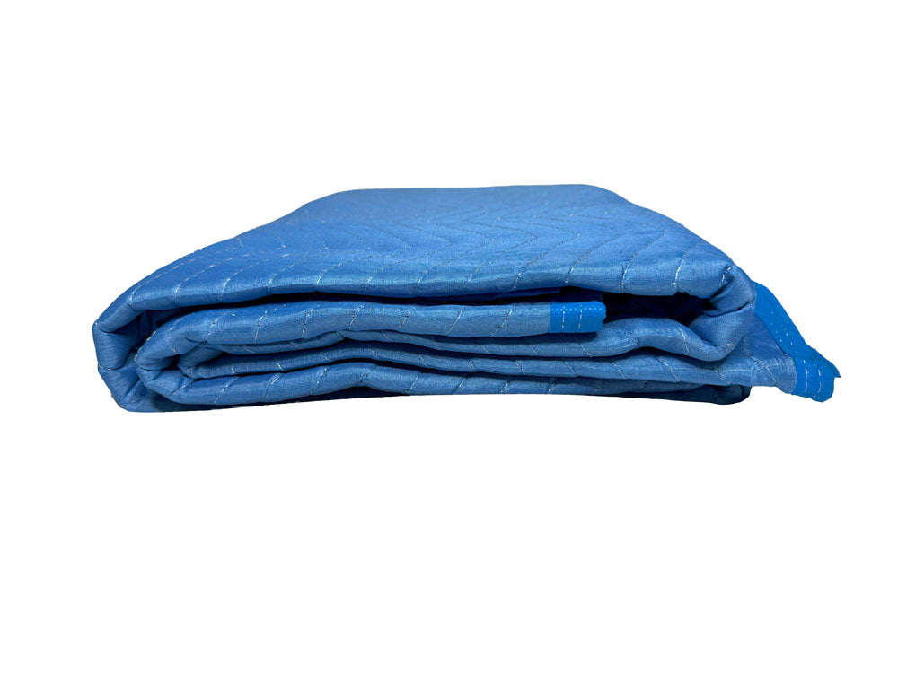 Premium Quilted Moving Blanket 72"x80" Blue