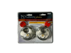 Storage Defense Steel Twin Disc Padlock Package 2 3/4"