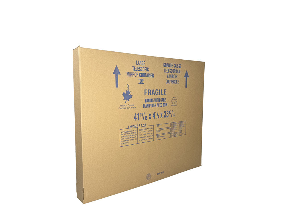 CORRUGATED MIRROR CARTON LARGE 2 PIECE